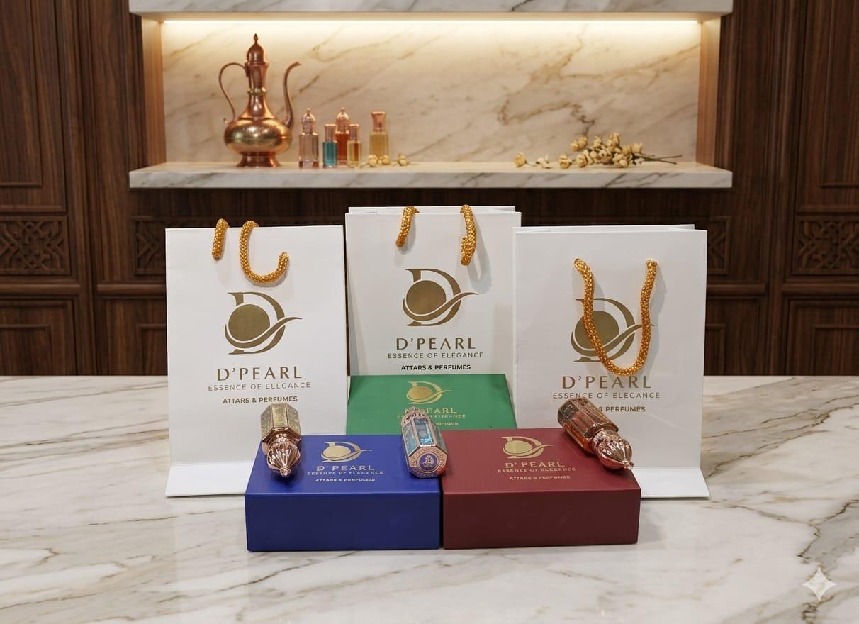 D'PEARL attars and perfume boxes